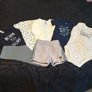7 Piece baby boy Bundle